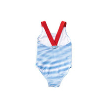 Load image into Gallery viewer, Prodoh: Blue Stripe Cross-back Swim
