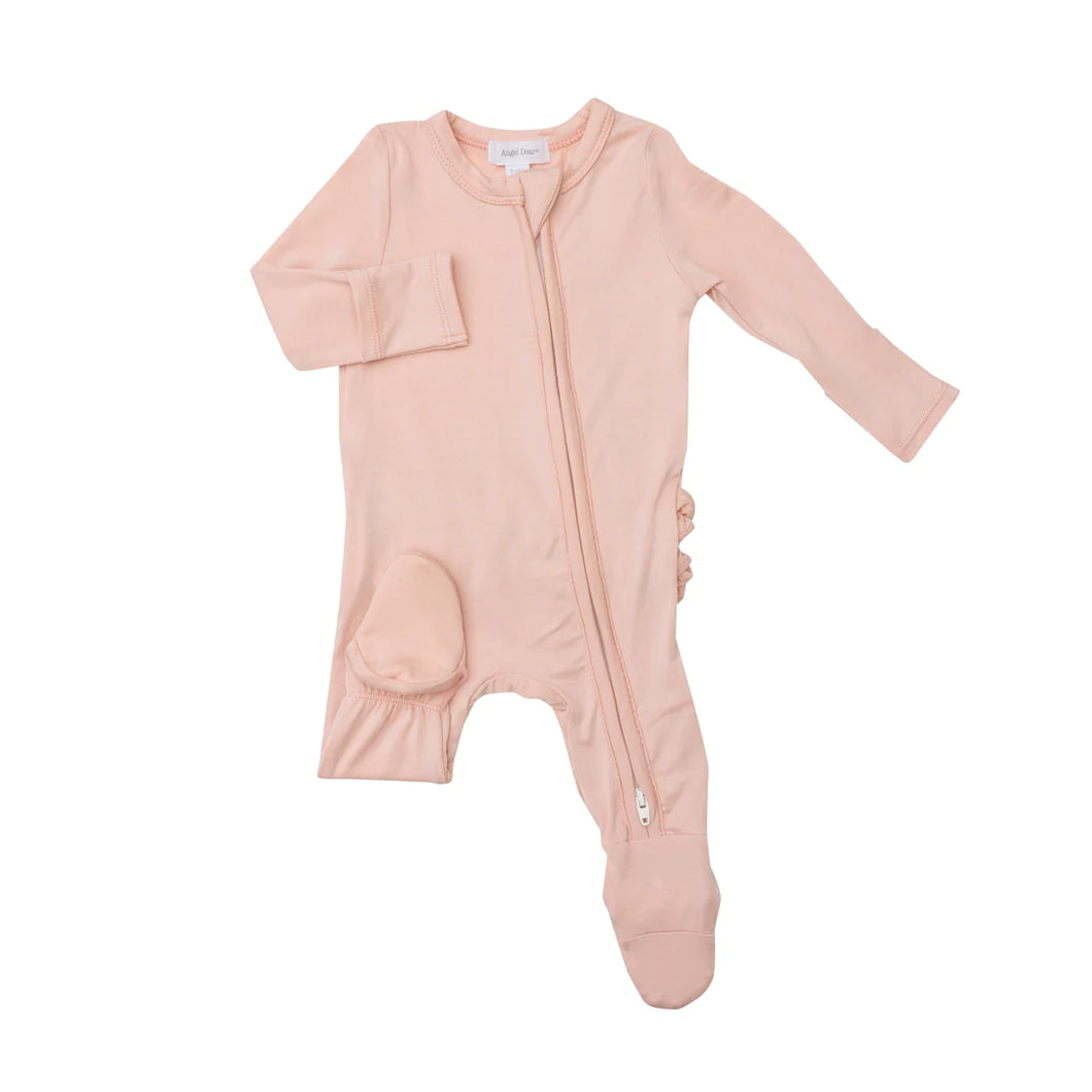 Angel Dear: Blush Ruffle Footie