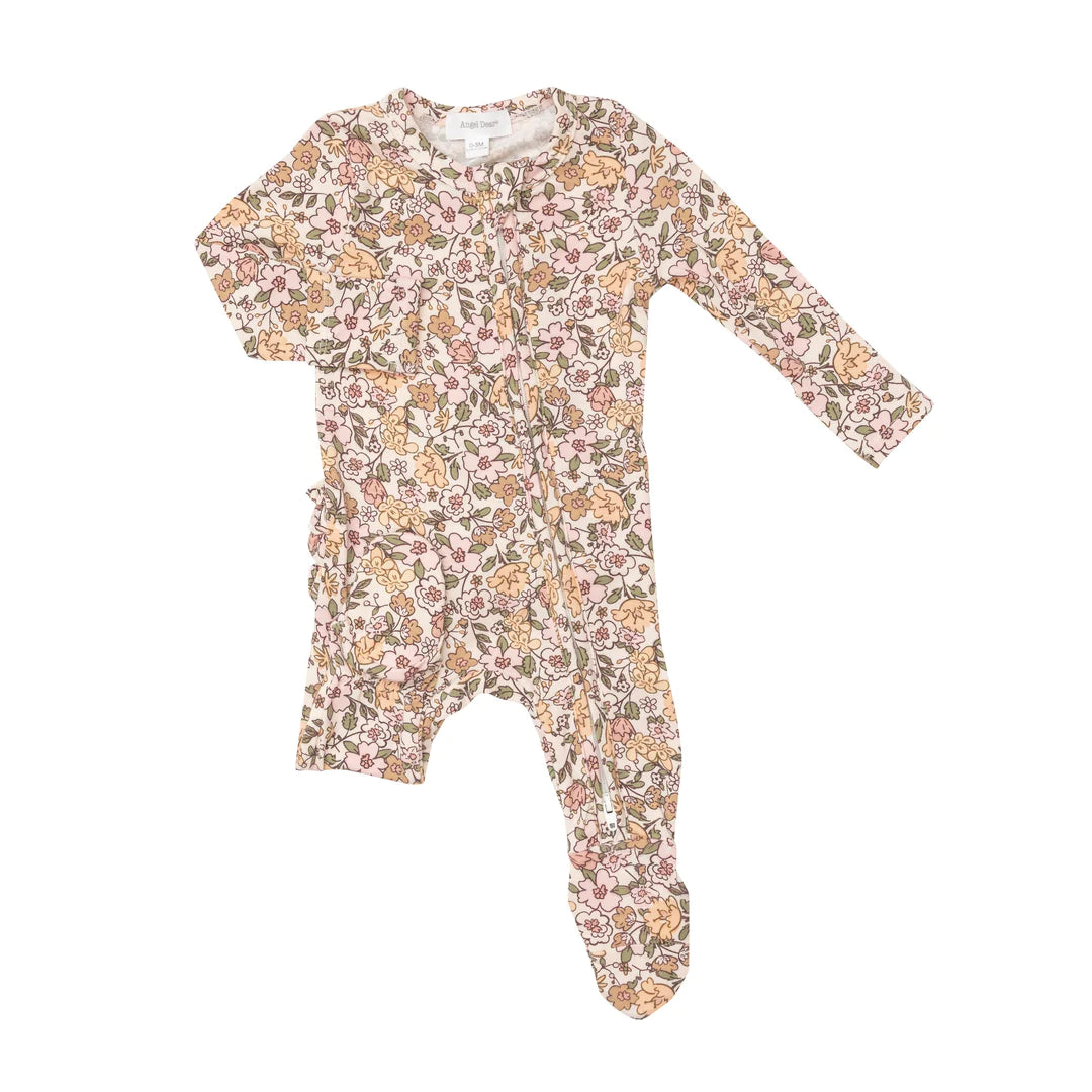 Angel Dear Baby Woodland Zipper Bamboo Footie Sleepers | HONEYPIEKIDS 9/12M